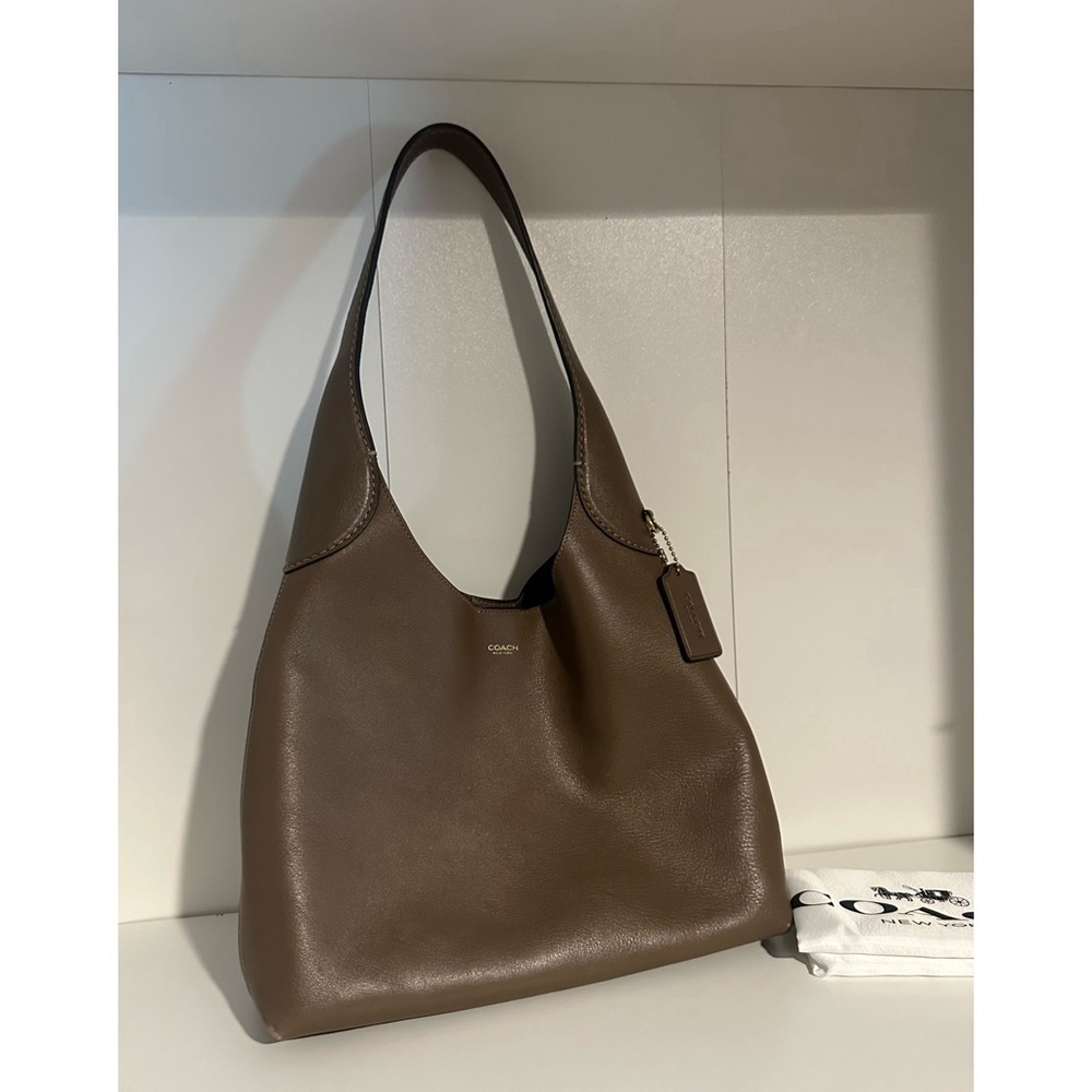 COACH BROOKLYN 28 SHOULDER BAG DARK STONE